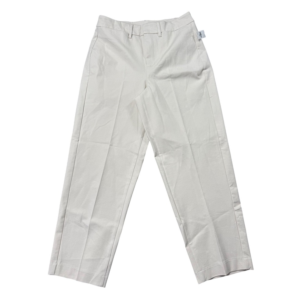 Old Navy Pixie Straight Pants Womens 8 Beige New High-Rise Never-Fade Chino